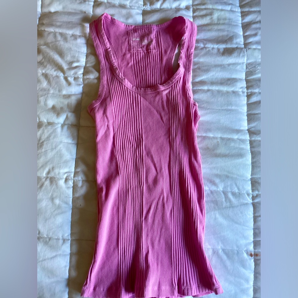 Aerie Hot Pink Muscle Tee- S